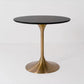 Metal Contemporary Round Dining Table Solid Wood Top Table for Dining Room Black Without Chairs Clearhalo ' dining_table' 'Dining Tables & Seating' 'Dining Tables' 'furn' 'furn_dining_table' 'Furniture' 'furniture_dining_table' 'Kitchen & Dining Furniture' 'kitchen&dining_furn' 'kitchen' 'kitchen_dining_table' 4020556
