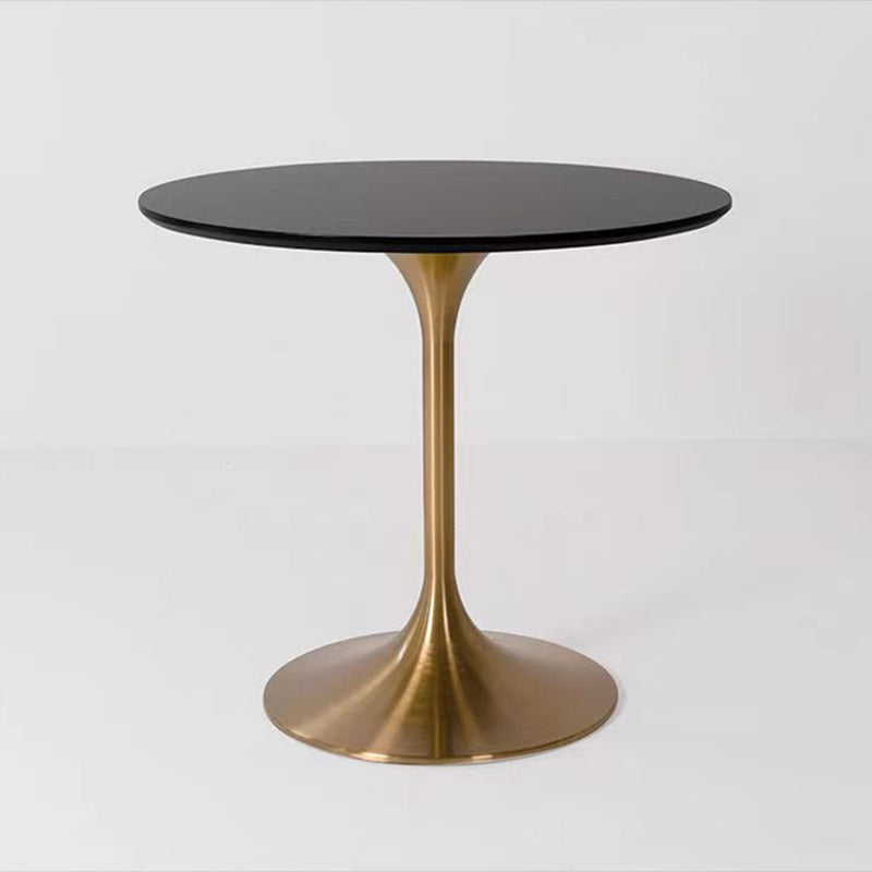 Metal Contemporary Round Dining Table Solid Wood Top Table for Dining Room Black Without Chairs Clearhalo ' dining_table' 'Dining Tables & Seating' 'Dining Tables' 'furn' 'furn_dining_table' 'Furniture' 'furniture_dining_table' 'Kitchen & Dining Furniture' 'kitchen&dining_furn' 'kitchen' 'kitchen_dining_table' 4020556
