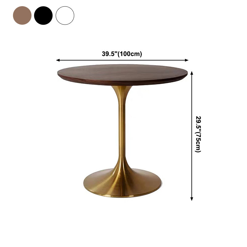 Metal Contemporary Round Dining Table Solid Wood Top Table for Dining Room Clearhalo ' dining_table' 'Dining Tables & Seating' 'Dining Tables' 'furn' 'furn_dining_table' 'Furniture' 'furniture_dining_table' 'Kitchen & Dining Furniture' 'kitchen&dining_furn' 'kitchen' 'kitchen_dining_table' 4020566