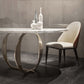 Traditional Luxury Rectangle Dining Table Stainless Steel Table for Indoor Clearhalo ' dining_table' 'Dining Tables & Seating' 'Dining Tables' 'furn' 'furn_dining_table' 'Furniture' 'furniture_dining_table' 'Kitchen & Dining Furniture' 'kitchen&dining_furn' 'kitchen' 'kitchen_dining_table' 4020571