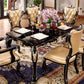 Marble Black Tone Dining Table Victorian 4 Legs Table for Dining Room Clearhalo ' dining_table' 'Dining Tables & Seating' 'Dining Tables' 'furn' 'furn_dining_table' 'Furniture' 'furniture_dining_table' 'Kitchen & Dining Furniture' 'kitchen&dining_furn' 'kitchen' 'kitchen_dining_table' 4020579