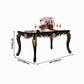 Marble Black Tone Dining Table Victorian 4 Legs Table for Dining Room Clearhalo ' dining_table' 'Dining Tables & Seating' 'Dining Tables' 'furn' 'furn_dining_table' 'Furniture' 'furniture_dining_table' 'Kitchen & Dining Furniture' 'kitchen&dining_furn' 'kitchen' 'kitchen_dining_table' 4020589