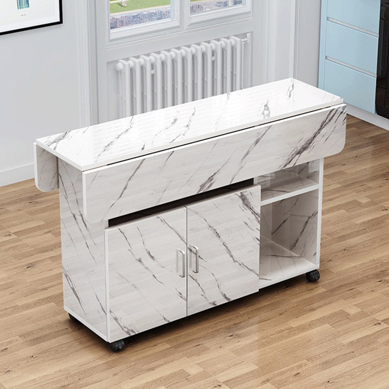 Manufactured Wood Contemporary Table Rectangular Wood Top Table with Drop Leaf Clearhalo ' dining_table' 'Dining Tables & Seating' 'Dining Tables' 'furn' 'furn_dining_table' 'Furniture' 'furniture_dining_table' 'Kitchen & Dining Furniture' 'kitchen&dining_furn' 'kitchen' 'kitchen_dining_table' 4020601