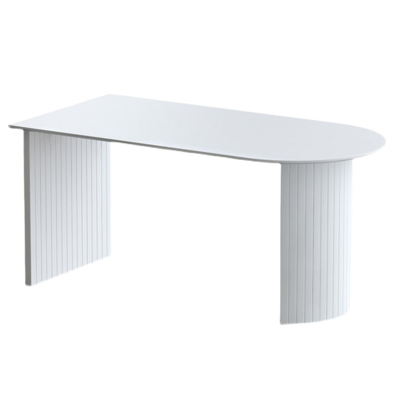 Solid Wood Contemporary Dining Table High Gloss White Wood Top Table for Dining Room Free Form Without Chairs Clearhalo ' dining_table' 'Dining Tables & Seating' 'Dining Tables' 'furn' 'furn_dining_table' 'Furniture' 'furniture_dining_table' 'Kitchen & Dining Furniture' 'kitchen&dining_furn' 'kitchen' 'kitchen_dining_table' 4020650