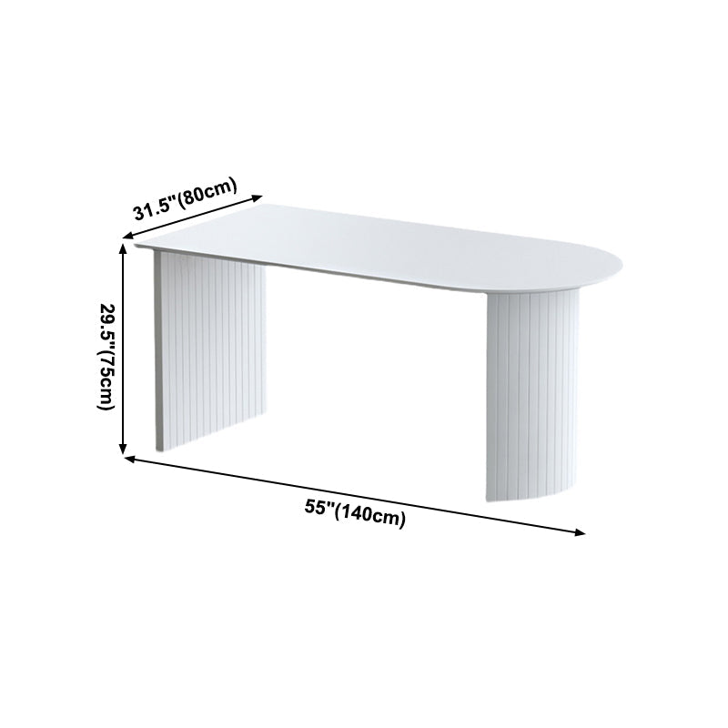 Solid Wood Contemporary Dining Table High Gloss White Wood Top Table for Dining Room Clearhalo ' dining_table' 'Dining Tables & Seating' 'Dining Tables' 'furn' 'furn_dining_table' 'Furniture' 'furniture_dining_table' 'Kitchen & Dining Furniture' 'kitchen&dining_furn' 'kitchen' 'kitchen_dining_table' 4020658