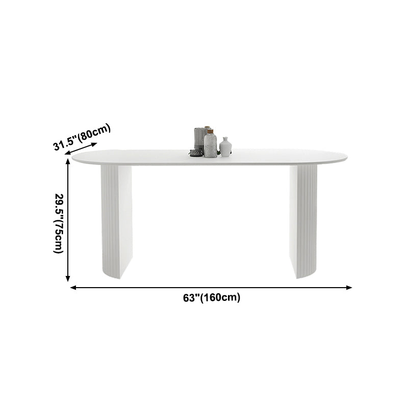 Solid Wood Contemporary Dining Table High Gloss White Wood Top Table for Dining Room Clearhalo ' dining_table' 'Dining Tables & Seating' 'Dining Tables' 'furn' 'furn_dining_table' 'Furniture' 'furniture_dining_table' 'Kitchen & Dining Furniture' 'kitchen&dining_furn' 'kitchen' 'kitchen_dining_table' 4020659
