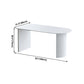 Solid Wood Contemporary Dining Table High Gloss White Wood Top Table for Dining Room Clearhalo ' dining_table' 'Dining Tables & Seating' 'Dining Tables' 'furn' 'furn_dining_table' 'Furniture' 'furniture_dining_table' 'Kitchen & Dining Furniture' 'kitchen&dining_furn' 'kitchen' 'kitchen_dining_table' 4020660