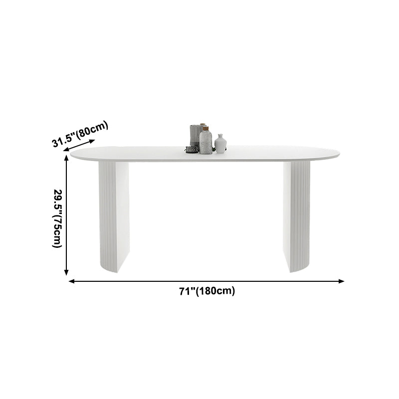 Solid Wood Contemporary Dining Table High Gloss White Wood Top Table for Dining Room Clearhalo ' dining_table' 'Dining Tables & Seating' 'Dining Tables' 'furn' 'furn_dining_table' 'Furniture' 'furniture_dining_table' 'Kitchen & Dining Furniture' 'kitchen&dining_furn' 'kitchen' 'kitchen_dining_table' 4020661