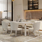 Luxury Sintered Stone Dining Table 4 Legs Base Scratch Resistant Rectangle Table for Home Clearhalo ' dining_table' 'Dining Tables & Seating' 'Dining Tables' 'furn' 'furn_dining_table' 'Furniture' 'furniture_dining_table' 'Kitchen & Dining Furniture' 'kitchen&dining_furn' 'kitchen' 'kitchen_dining_table' 4020691