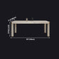 Luxury Sintered Stone Dining Table 4 Legs Base Scratch Resistant Rectangle Table for Home Clearhalo ' dining_table' 'Dining Tables & Seating' 'Dining Tables' 'furn' 'furn_dining_table' 'Furniture' 'furniture_dining_table' 'Kitchen & Dining Furniture' 'kitchen&dining_furn' 'kitchen' 'kitchen_dining_table' 4020696