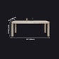 Luxury Sintered Stone Dining Table 4 Legs Base Scratch Resistant Rectangle Table for Home Clearhalo ' dining_table' 'Dining Tables & Seating' 'Dining Tables' 'furn' 'furn_dining_table' 'Furniture' 'furniture_dining_table' 'Kitchen & Dining Furniture' 'kitchen&dining_furn' 'kitchen' 'kitchen_dining_table' 4020697