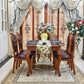 Rectangle Shape Mid-Century Modern Dining Table Brown Tone Fixed Table with 4 Legs Clearhalo ' dining_table' 'Dining Tables & Seating' 'Dining Tables' 'Furniture' 'furniture_dining_table' 'Kitchen & Dining Furniture' 'kitchen&dining_furn' 'kitchen' 'kitchen_dining_table' 4020730