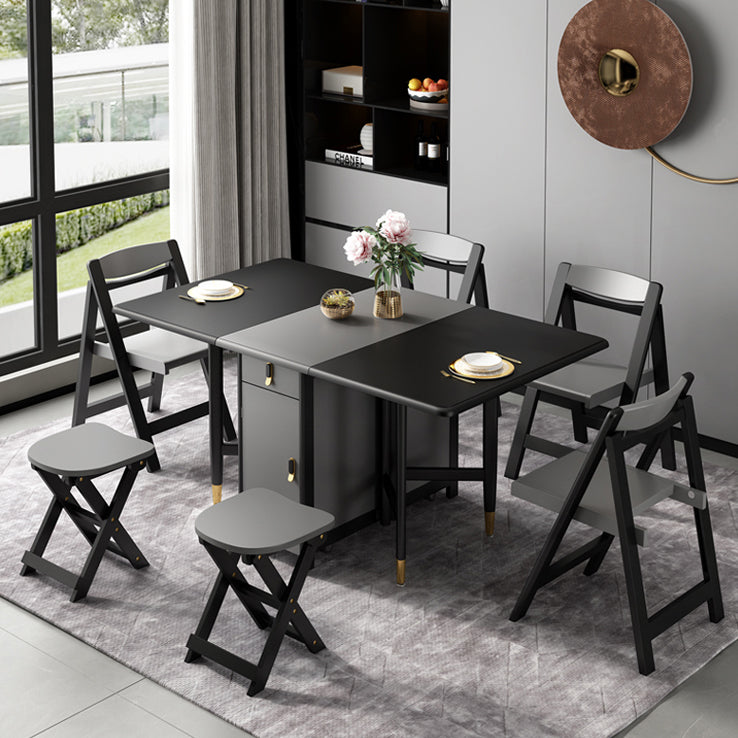 Mid-Century Modern Dining Table Rubberwood Solid Wood Table with Black Ash Solid Wood Base Clearhalo ' dining_table' 'Dining Tables & Seating' 'Dining Tables' 'furn' 'furn_dining_table' 'Furniture' 'furniture_dining_table' 'Kitchen & Dining Furniture' 'kitchen&dining_furn' 'kitchen' 'kitchen_dining_table' 4020771
