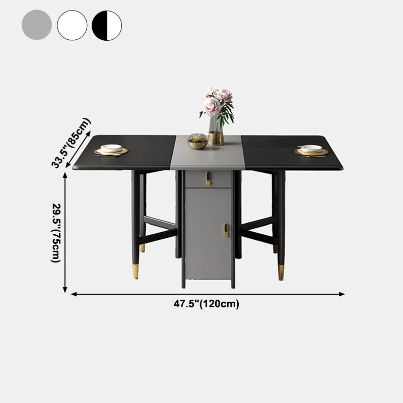 Mid-Century Modern Dining Table Rubberwood Solid Wood Table with Black Ash Solid Wood Base Clearhalo ' dining_table' 'Dining Tables & Seating' 'Dining Tables' 'furn' 'furn_dining_table' 'Furniture' 'furniture_dining_table' 'Kitchen & Dining Furniture' 'kitchen&dining_furn' 'kitchen' 'kitchen_dining_table' 4020780