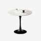 Simple Round Dining Table Sintered Stone Table with Tulip Base for Dining Room White Gold Black Clearhalo ' dining_table' 'Dining Tables & Seating' 'Dining Tables' 'furn' 'furn_dining_table' 'Furniture' 'furniture_dining_table' 'Kitchen & Dining Furniture' 'kitchen&dining_furn' 'kitchen' 'kitchen_dining_table' 4020815