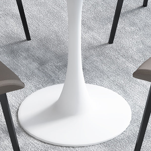 Simple Round Dining Table Sintered Stone Table with Tulip Base for Dining Room Clearhalo ' dining_table' 'Dining Tables & Seating' 'Dining Tables' 'furn' 'furn_dining_table' 'Furniture' 'furniture_dining_table' 'Kitchen & Dining Furniture' 'kitchen&dining_furn' 'kitchen' 'kitchen_dining_table' 4020820