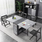 MDF Dining Table Modern Style Rectangle Multifunctional Table for Dining Room Clearhalo ' dining_table' 'Dining Tables & Seating' 'Dining Tables' 'furn' 'furn_dining_table' 'Furniture' 'furniture_dining_table' 'Kitchen & Dining Furniture' 'kitchen&dining_furn' 'kitchen' 'kitchen_dining_table' 4020849