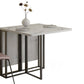 Faux Marble Dining Table Simplicity Style Sled Base Table for Dining Room Clearhalo ' dining_table' 'Dining Tables & Seating' 'Dining Tables' 'furn' 'furn_dining_table' 'Furniture' 'furniture_dining_table' 'Kitchen & Dining Furniture' 'kitchen&dining_furn' 'kitchen' 'kitchen_dining_table' 4020864