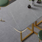 Modern Gray Dining Table Sintered Stone Drop-Leaf 59" Dining Table for Home Use Clearhalo ' dining_table' 'Dining Tables & Seating' 'Dining Tables' 'furn' 'furn_dining_table' 'Furniture' 'furniture_dining_table' 'Kitchen & Dining Furniture' 'kitchen&dining_furn' 'kitchen' 'kitchen_dining_table' 4020932