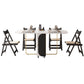 Modern Sintered Stone Dining Table White Rectangle Drop-Leaf 59" Dining Table Clearhalo ' dining_table' 'Dining Tables & Seating' 'Dining Tables' 'furn' 'furn_dining_table' 'Furniture' 'furniture_dining_table' 'Kitchen & Dining Furniture' 'kitchen&dining_furn' 'kitchen' 'kitchen_dining_table' 4020942
