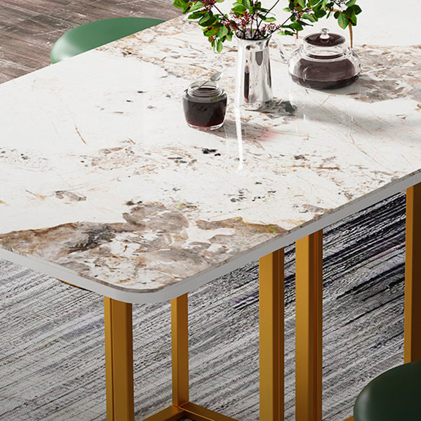 59'' Foldable Sintered Stone Top Kitchen Table Modern Rectangle Table with Trestle Base Clearhalo ' dining_table' 'Dining Tables & Seating' 'Dining Tables' 'furn' 'furn_dining_table' 'Furniture' 'furniture_dining_table' 'Kitchen & Dining Furniture' 'kitchen&dining_furn' 'kitchen' 'kitchen_dining_table' 4020968