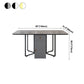 Modern Style Rectangle Dining Table Sintered Stone Drop-Leaf Dining Table Clearhalo ' dining_table' 'Dining Tables & Seating' 'Dining Tables' 'furn' 'furn_dining_table' 'Furniture' 'furniture_dining_table' 'Kitchen & Dining Furniture' 'kitchen&dining_furn' 'kitchen' 'kitchen_dining_table' 4020987