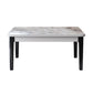 Mid-Century Sintered Stone Dining Table 4 Legs Base Rectangle Table for Home Gray Without Chairs Clearhalo ' dining_table' 'Dining Tables & Seating' 'Dining Tables' 'furn' 'furn_dining_table' 'Furniture' 'furniture_dining_table' 'Kitchen & Dining Furniture' 'kitchen&dining_furn' 'kitchen' 'kitchen_dining_table' 4021020