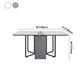 Modern Style Rectangle Dining Table Sintered Stone Drop-Leaf Dining Table with Black Frame Clearhalo ' dining_table' 'Dining Tables & Seating' 'Dining Tables' 'furn' 'furn_dining_table' 'Furniture' 'furniture_dining_table' 'Kitchen & Dining Furniture' 'kitchen&dining_furn' 'kitchen' 'kitchen_dining_table' 4021060