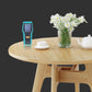 Round Modern Dining Table Wood Color Fixed Table with Ashwood Solid Wood Clearhalo ' dining_table' 'Dining Tables & Seating' 'Dining Tables' 'furn' 'furn_dining_table' 'Furniture' 'furniture_dining_table' 'Kitchen & Dining Furniture' 'kitchen&dining_furn' 'kitchen' 'kitchen_dining_table' 4033044
