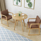 Round Modern Dining Table Wood Color Fixed Table with Ashwood Solid Wood Clearhalo ' dining_table' 'Dining Tables & Seating' 'Dining Tables' 'furn' 'furn_dining_table' 'Furniture' 'furniture_dining_table' 'Kitchen & Dining Furniture' 'kitchen&dining_furn' 'kitchen' 'kitchen_dining_table' 4033047
