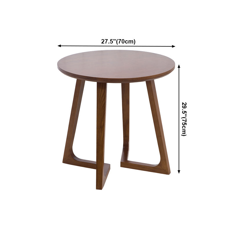 Round Wood Color Dining Table Ash Solid Wood Table Modern with Double Pedestal Clearhalo ' dining_table' 'Dining Tables & Seating' 'Dining Tables' 'furn' 'furn_dining_table' 'Furniture' 'furniture_dining_table' 'Kitchen & Dining Furniture' 'kitchen&dining_furn' 'kitchen' 'kitchen_dining_table' 4033061