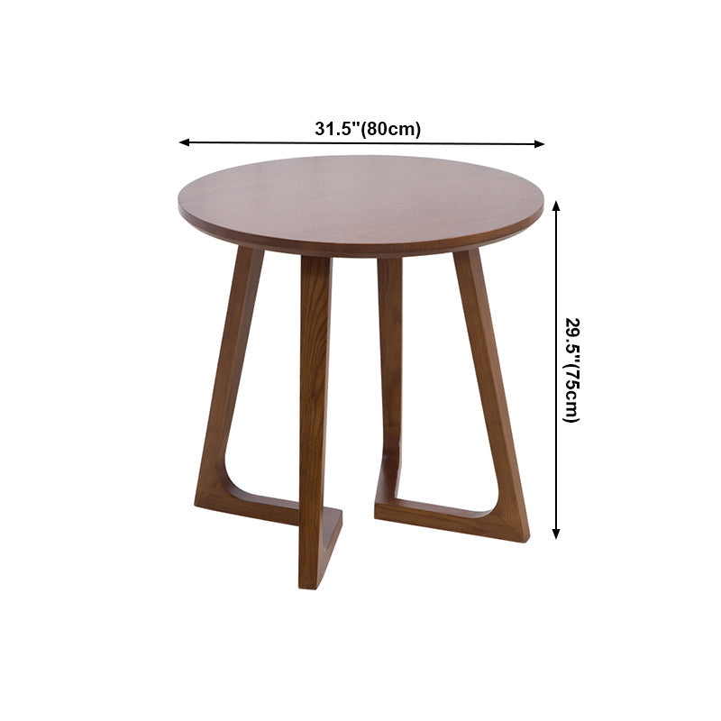 Round Wood Color Dining Table Ash Solid Wood Table Modern with Double Pedestal Clearhalo ' dining_table' 'Dining Tables & Seating' 'Dining Tables' 'furn' 'furn_dining_table' 'Furniture' 'furniture_dining_table' 'Kitchen & Dining Furniture' 'kitchen&dining_furn' 'kitchen' 'kitchen_dining_table' 4033062