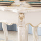 Rectangle Shape White Tone Dining Table Victoria 4 Legs Table for Dining Room Clearhalo ' dining_table' 'Dining Tables & Seating' 'Dining Tables' 'furn' 'furn_dining_table' 'Furniture' 'furniture_dining_table' 'Kitchen & Dining Furniture' 'kitchen&dining_furn' 'kitchen' 'kitchen_dining_table' 4033069