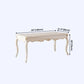 Rectangle Shape White Tone Dining Table Victoria 4 Legs Table for Dining Room Clearhalo ' dining_table' 'Dining Tables & Seating' 'Dining Tables' 'furn' 'furn_dining_table' 'Furniture' 'furniture_dining_table' 'Kitchen & Dining Furniture' 'kitchen&dining_furn' 'kitchen' 'kitchen_dining_table' 4033072