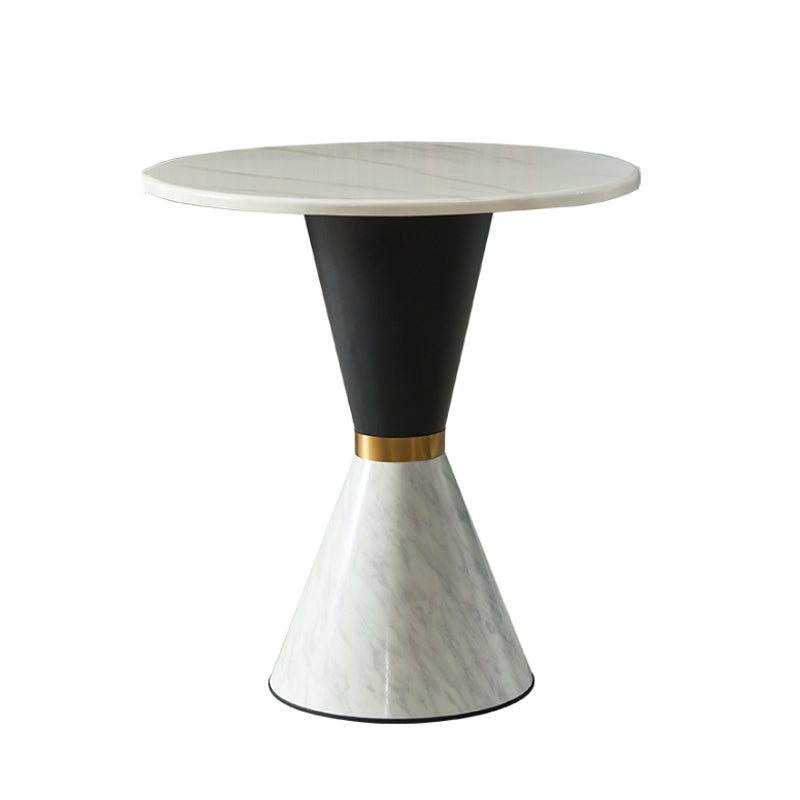 Round Pedestal Dining Table Traditional Luxury Furniture for Dining Room White Without Chairs Clearhalo ' dining_table' 'Dining Tables & Seating' 'Dining Tables' 'furn' 'furn_dining_table' 'Furniture' 'furniture_dining_table' 'Kitchen & Dining Furniture' 'kitchen&dining_furn' 'kitchen' 'kitchen_dining_table' 4033076