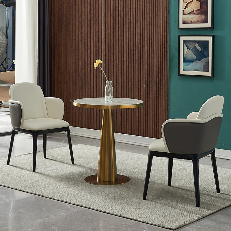 Round Pedestal Dining Table Traditional Luxury Furniture for Dining Room Clearhalo ' dining_table' 'Dining Tables & Seating' 'Dining Tables' 'furn' 'furn_dining_table' 'Furniture' 'furniture_dining_table' 'Kitchen & Dining Furniture' 'kitchen&dining_furn' 'kitchen' 'kitchen_dining_table' 4033077