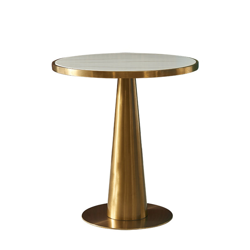 Round Pedestal Dining Table Traditional Luxury Furniture for Dining Room Gold Without Chairs Clearhalo ' dining_table' 'Dining Tables & Seating' 'Dining Tables' 'furn' 'furn_dining_table' 'Furniture' 'furniture_dining_table' 'Kitchen & Dining Furniture' 'kitchen&dining_furn' 'kitchen' 'kitchen_dining_table' 4033080