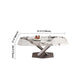 Rectangle White Tone Dining Table Sintered Stone Table Luxury with Pedestal Clearhalo ' dining_table' 'Dining Tables & Seating' 'Dining Tables' 'furn' 'furn_dining_table' 'Furniture' 'furniture_dining_table' 'Kitchen & Dining Furniture' 'kitchen&dining_furn' 'kitchen' 'kitchen_dining_table' 4033099