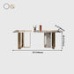 Rectangle Stainless Steel Dining Site Table Traditional Luxury Dinette Table for Home Clearhalo ' dining_table' 'Dining Tables & Seating' 'Dining Tables' 'furn' 'furn_dining_table' 'Furniture' 'furniture_dining_table' 'Kitchen & Dining Furniture' 'kitchen&dining_furn' 'kitchen' 'kitchen_dining_table' 4033125