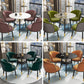 Traditional Luxury Dining Table Round Sintered Stone Table with Black Frame Clearhalo ' dining_table' 'Dining Tables & Seating' 'Dining Tables' 'furn' 'furn_dining_table' 'Furniture' 'furniture_dining_table' 'Kitchen & Dining Furniture' 'kitchen&dining_furn' 'kitchen' 'kitchen_dining_table' 4033208