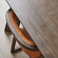 Rectangle Double Pedestal Industrial Dining Table Wood Color Fixed Table with Solid Wood Clearhalo ' dining_table' 'Dining Tables & Seating' 'Dining Tables' 'furn' 'furn_dining_table' 'Furniture' 'furniture_dining_table' 'Kitchen & Dining Furniture' 'kitchen&dining_furn' 'kitchen' 'kitchen_dining_table' 4033218