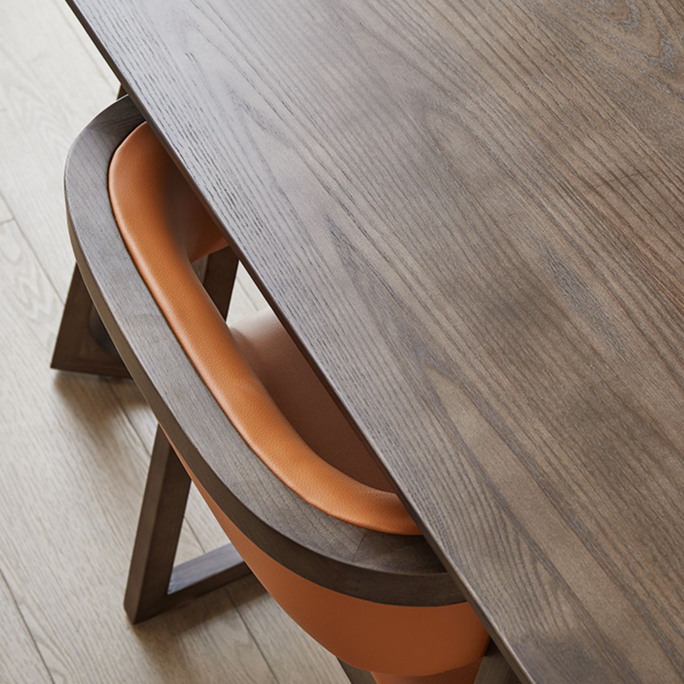 Rectangle Double Pedestal Industrial Dining Table Wood Color Fixed Table with Solid Wood Clearhalo ' dining_table' 'Dining Tables & Seating' 'Dining Tables' 'furn' 'furn_dining_table' 'Furniture' 'furniture_dining_table' 'Kitchen & Dining Furniture' 'kitchen&dining_furn' 'kitchen' 'kitchen_dining_table' 4033218