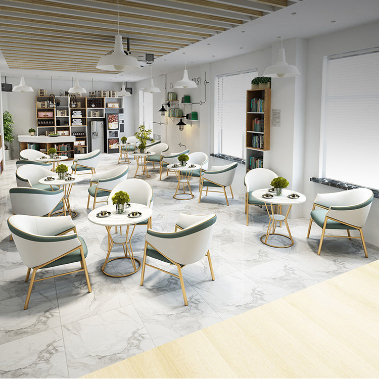 Round Table Dinette Table Traditional Luxury Dinner Room Furniture with Metal Base Clearhalo ' dining_table' 'Dining Tables & Seating' 'Dining Tables' 'furn' 'furn_dining_table' 'Furniture' 'furniture_dining_table' 'Kitchen & Dining Furniture' 'kitchen&dining_furn' 'kitchen' 'kitchen_dining_table' 4033270