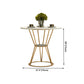 Round Table Dinette Table Traditional Luxury Dinner Room Furniture with Metal Base Clearhalo ' dining_table' 'Dining Tables & Seating' 'Dining Tables' 'furn' 'furn_dining_table' 'Furniture' 'furniture_dining_table' 'Kitchen & Dining Furniture' 'kitchen&dining_furn' 'kitchen' 'kitchen_dining_table' 4033274