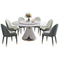 Traditional Luxury Dining Table White Round Sintered Stone Table with Pedestal Base Clearhalo ' dining_table' 'Dining Tables & Seating' 'Dining Tables' 'furn' 'furn_dining_table' 'Furniture' 'furniture_dining_table' 'Kitchen & Dining Furniture' 'kitchen&dining_furn' 'kitchen' 'kitchen_dining_table' 4033284