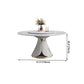 Traditional Luxury Dining Table White Round Sintered Stone Table with Pedestal Base Clearhalo ' dining_table' 'Dining Tables & Seating' 'Dining Tables' 'furn' 'furn_dining_table' 'Furniture' 'furniture_dining_table' 'Kitchen & Dining Furniture' 'kitchen&dining_furn' 'kitchen' 'kitchen_dining_table' 4033287