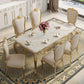 Traditional Luxury Style Dining Table 4 Legs Base Rectangle Table for Home Clearhalo ' dining_table' 'Dining Tables & Seating' 'Dining Tables' 'furn' 'furn_dining_table' 'Furniture' 'furniture_dining_table' 'Kitchen & Dining Furniture' 'kitchen&dining_furn' 'kitchen' 'kitchen_dining_table' 4033288