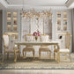 Traditional Luxury Style Dining Table 4 Legs Base Rectangle Table for Home Clearhalo ' dining_table' 'Dining Tables & Seating' 'Dining Tables' 'furn' 'furn_dining_table' 'Furniture' 'furniture_dining_table' 'Kitchen & Dining Furniture' 'kitchen&dining_furn' 'kitchen' 'kitchen_dining_table' 4033290