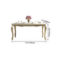 Traditional Luxury Style Dining Table 4 Legs Base Rectangle Table for Home Clearhalo ' dining_table' 'Dining Tables & Seating' 'Dining Tables' 'furn' 'furn_dining_table' 'Furniture' 'furniture_dining_table' 'Kitchen & Dining Furniture' 'kitchen&dining_furn' 'kitchen' 'kitchen_dining_table' 4033296