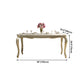 Traditional Luxury Style Dining Table 4 Legs Base Rectangle Table for Home Clearhalo ' dining_table' 'Dining Tables & Seating' 'Dining Tables' 'furn' 'furn_dining_table' 'Furniture' 'furniture_dining_table' 'Kitchen & Dining Furniture' 'kitchen&dining_furn' 'kitchen' 'kitchen_dining_table' 4033297